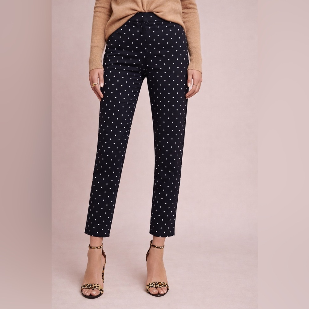 Old Navy Black Polka Dot Pixie Pants – Size‎ 6 – Ankle Length